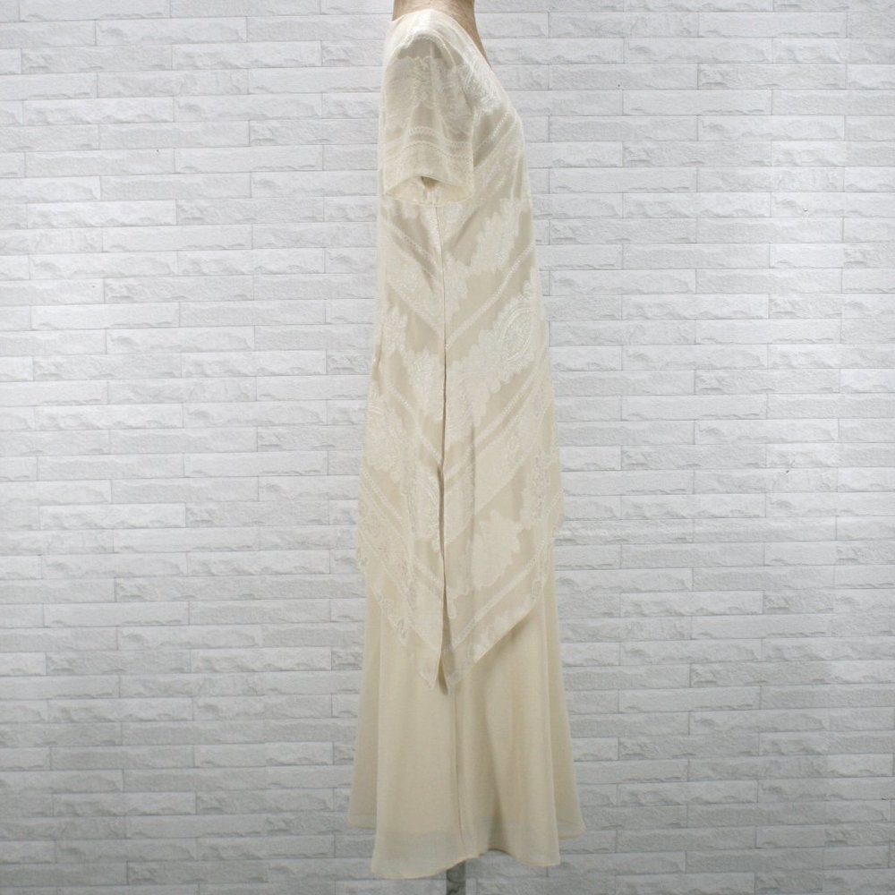 ULTRA DRESS Maxi Gown Dress Asymmetrial Mother of Bride Groom Tan Plus Size 14 - Picture 3 of 16